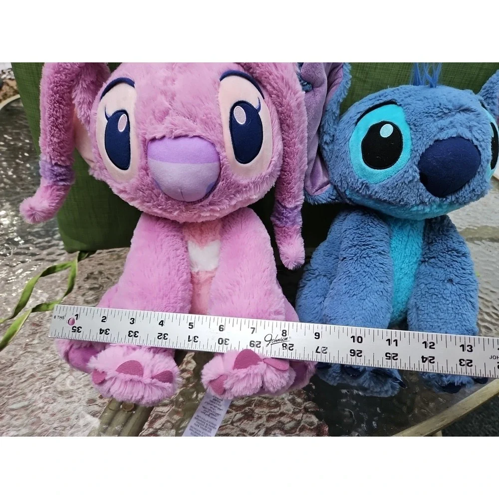 Disney Lilo and Stitch Pink Angel Fluffy Plush 12